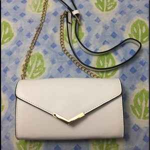 cream clutch bag
